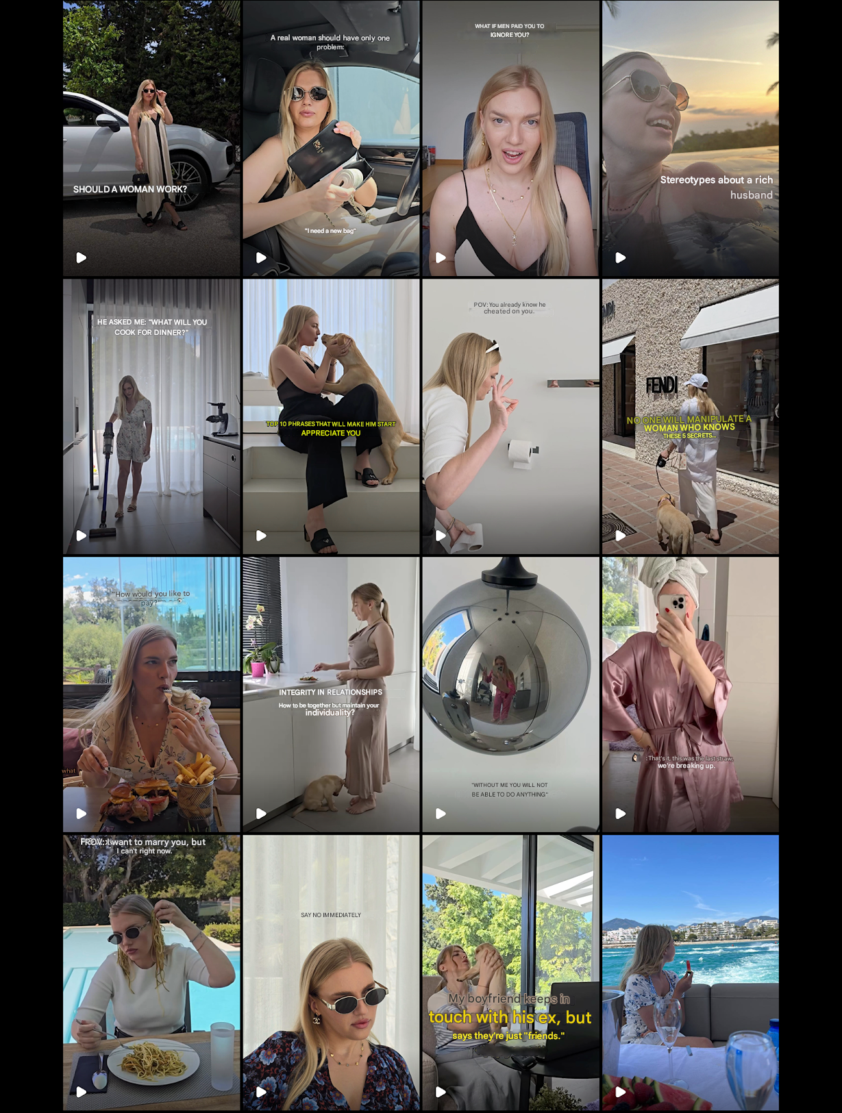 Instagram activity evidence